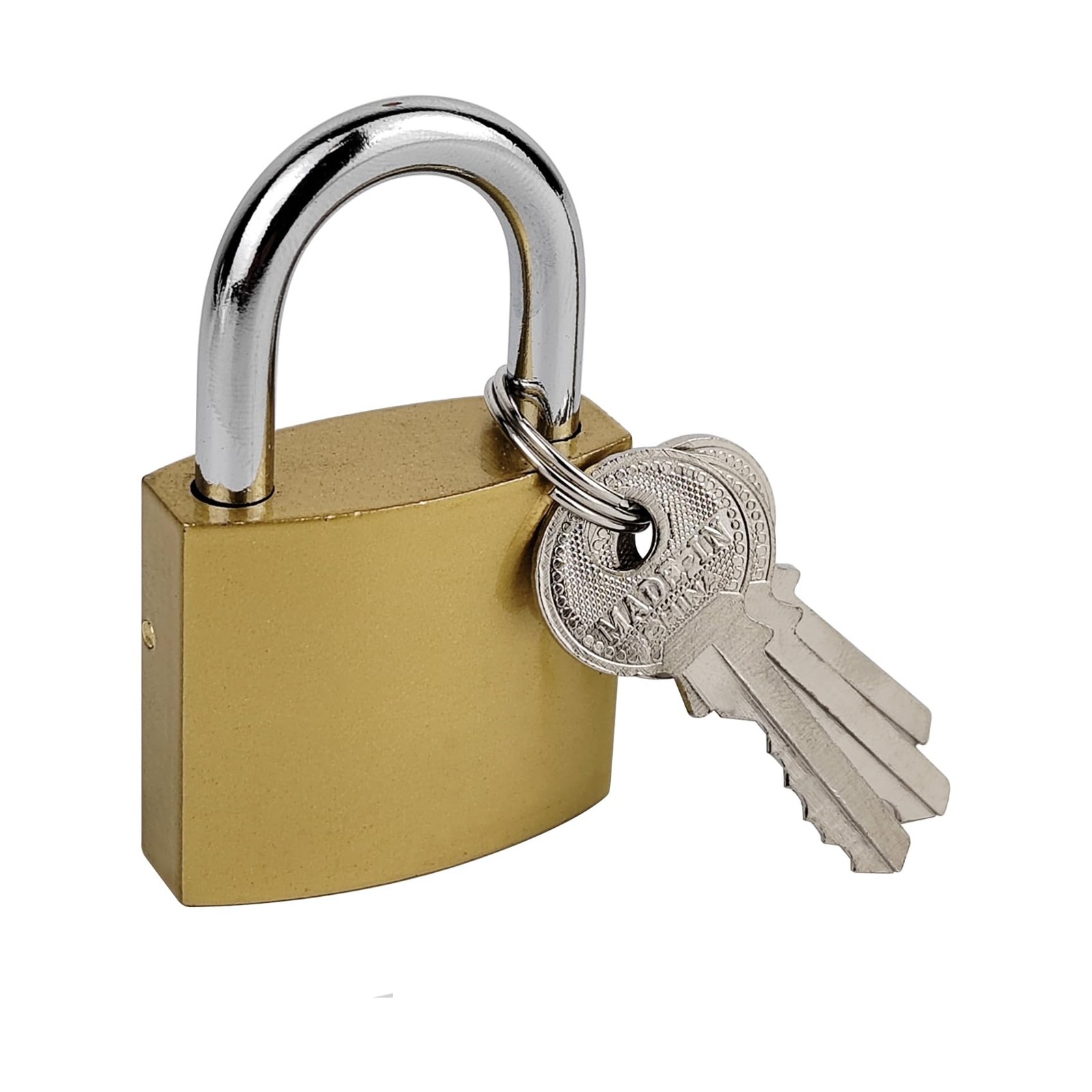 1 Pcs Small Keyed Padlocks, 1.25 Inch (32 mm) Locker Lock 1.25Inch, Yellow