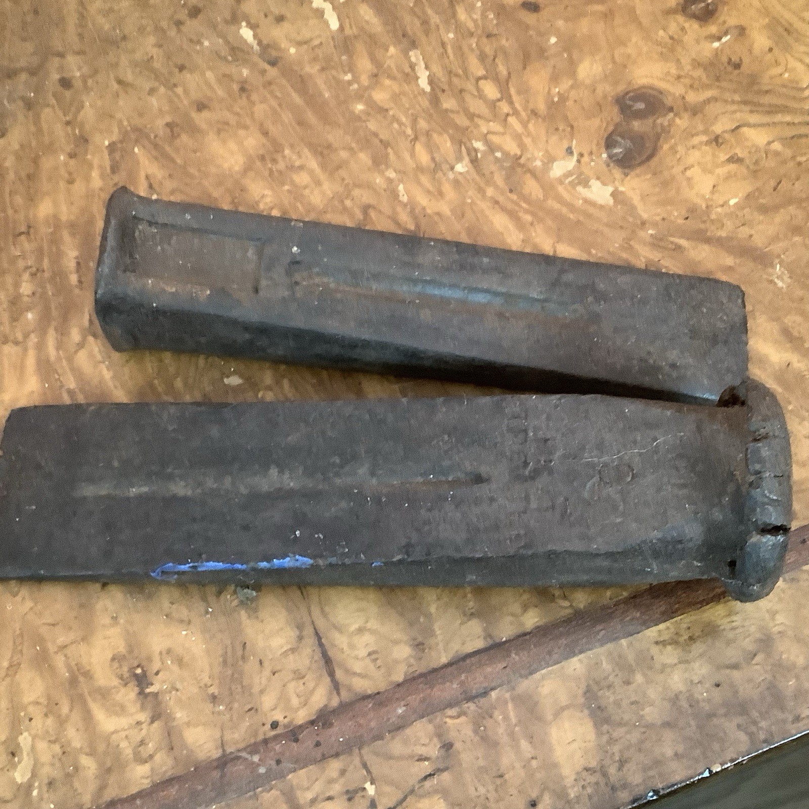 Lot of 2 Wood Splitting Wedges Firewood