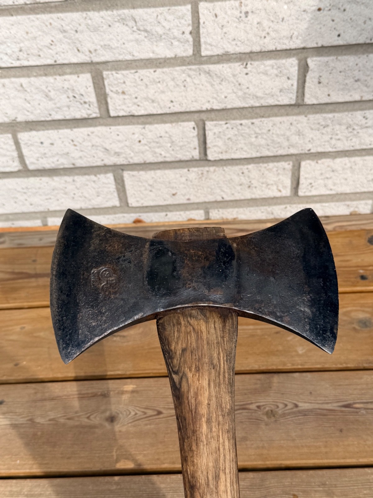 Rare Wetterlings Double Bit Throwing Axe 4.41 lb SAW Sweden