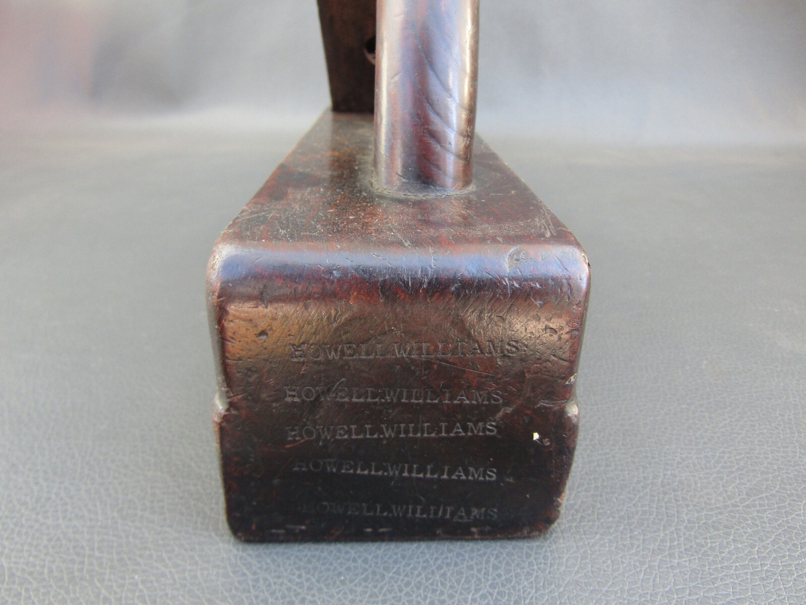 Wooden 16″ jack plane vintage old tool with offset handle