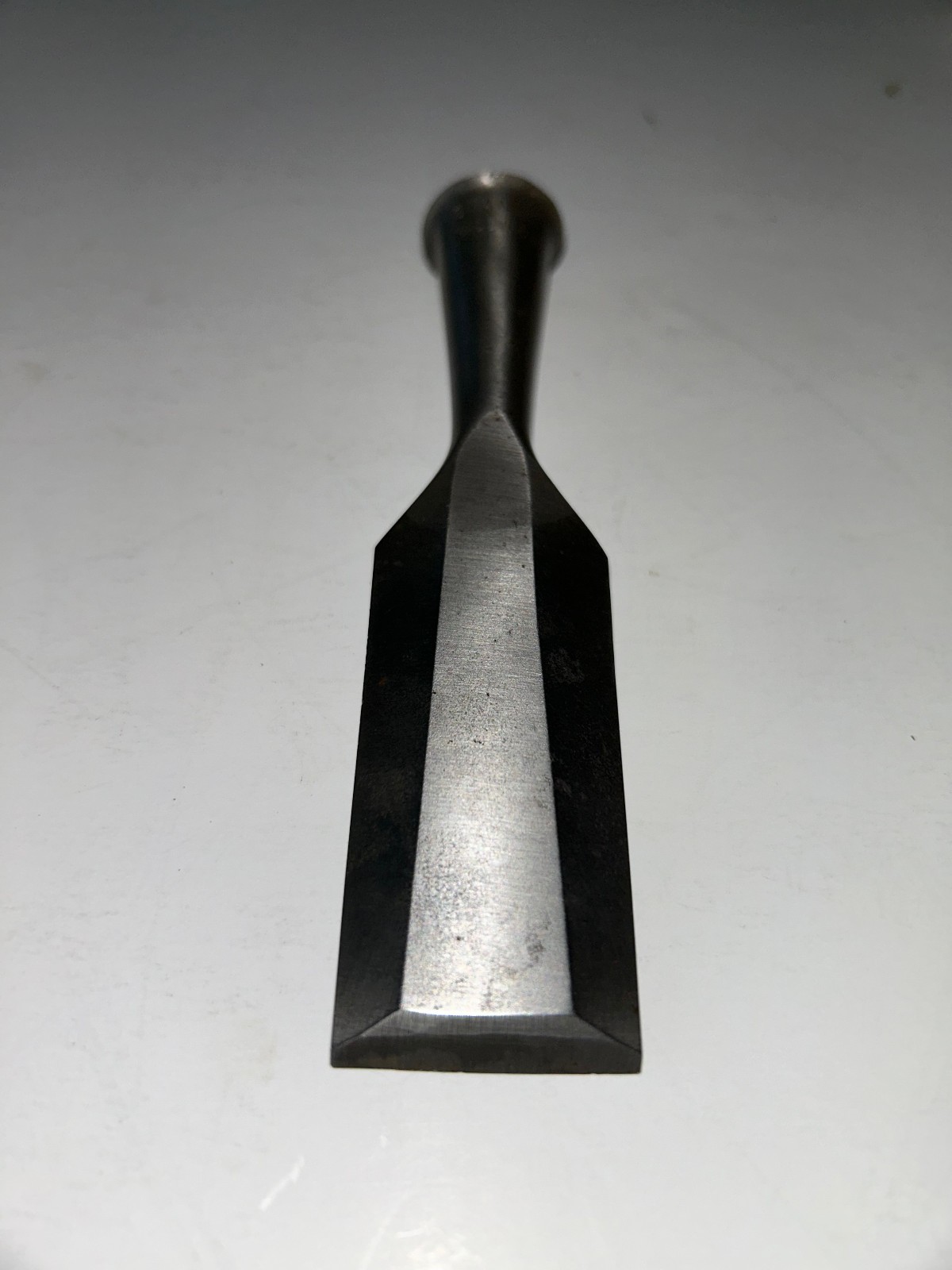 Stanley 1 1/4 inch bevel edge socket chisel.
