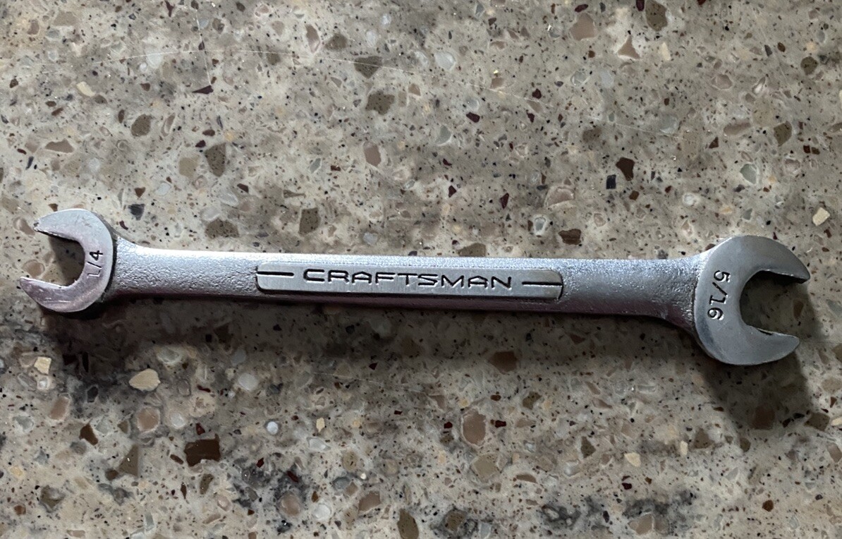Vintage Craftsman 1/4″ x 5/16″ Double Open End Wrench V Series Made In USA