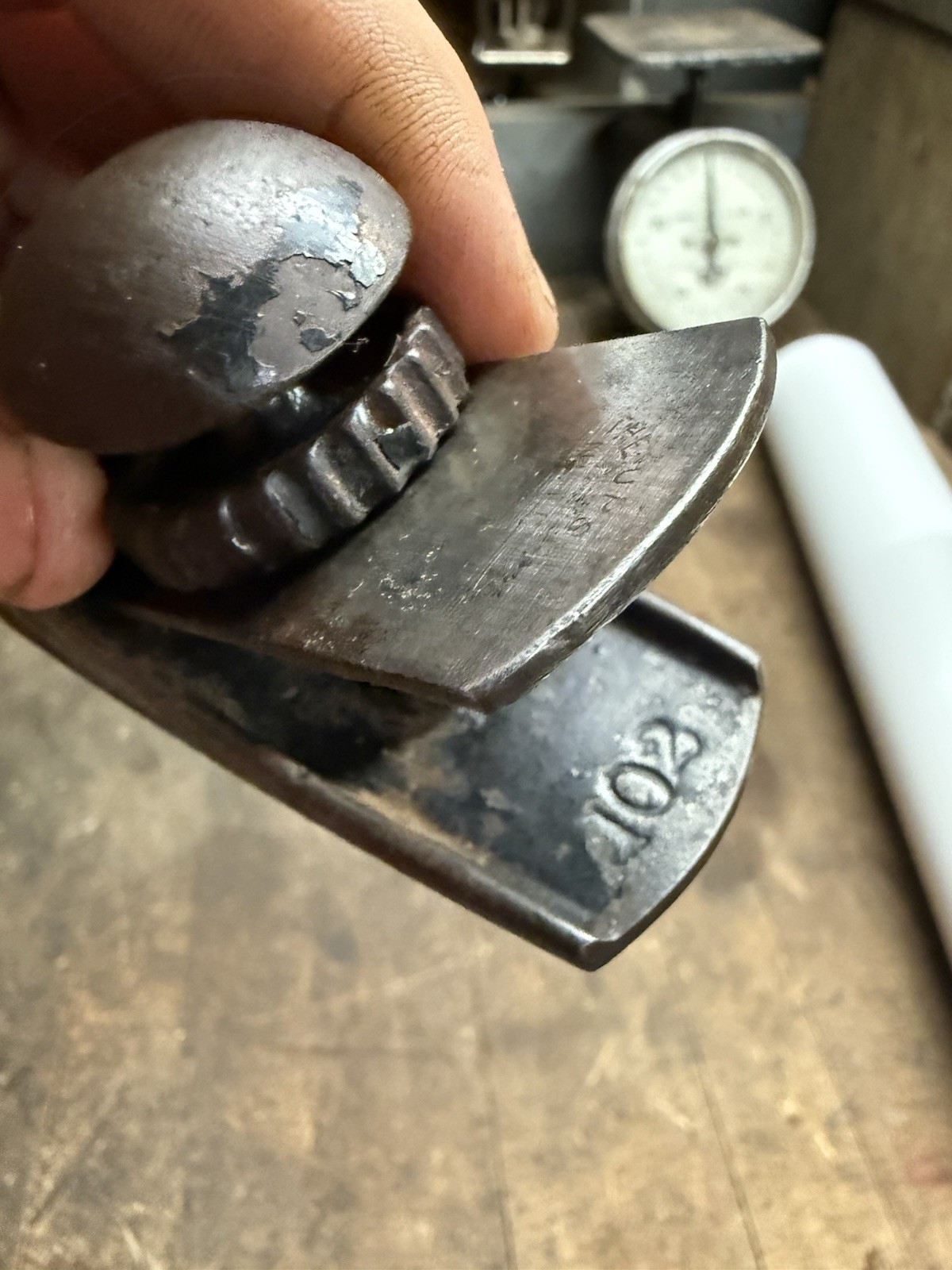 Vintage Rare The Upson Nut Co No 102 Block Hand Wood Plane Tool Metal Parts USA