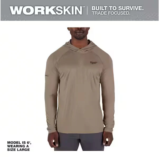 Men’s WORKSKIN Sandstone Large Hooded Sun Shirt