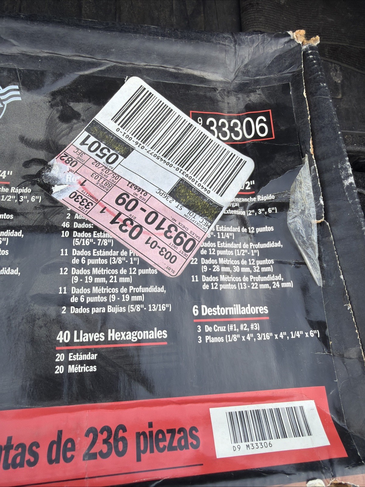 Rare Sexy Sears Craftsman USA LONG REACH 236pc Mechanics Tool Socket Set 33306