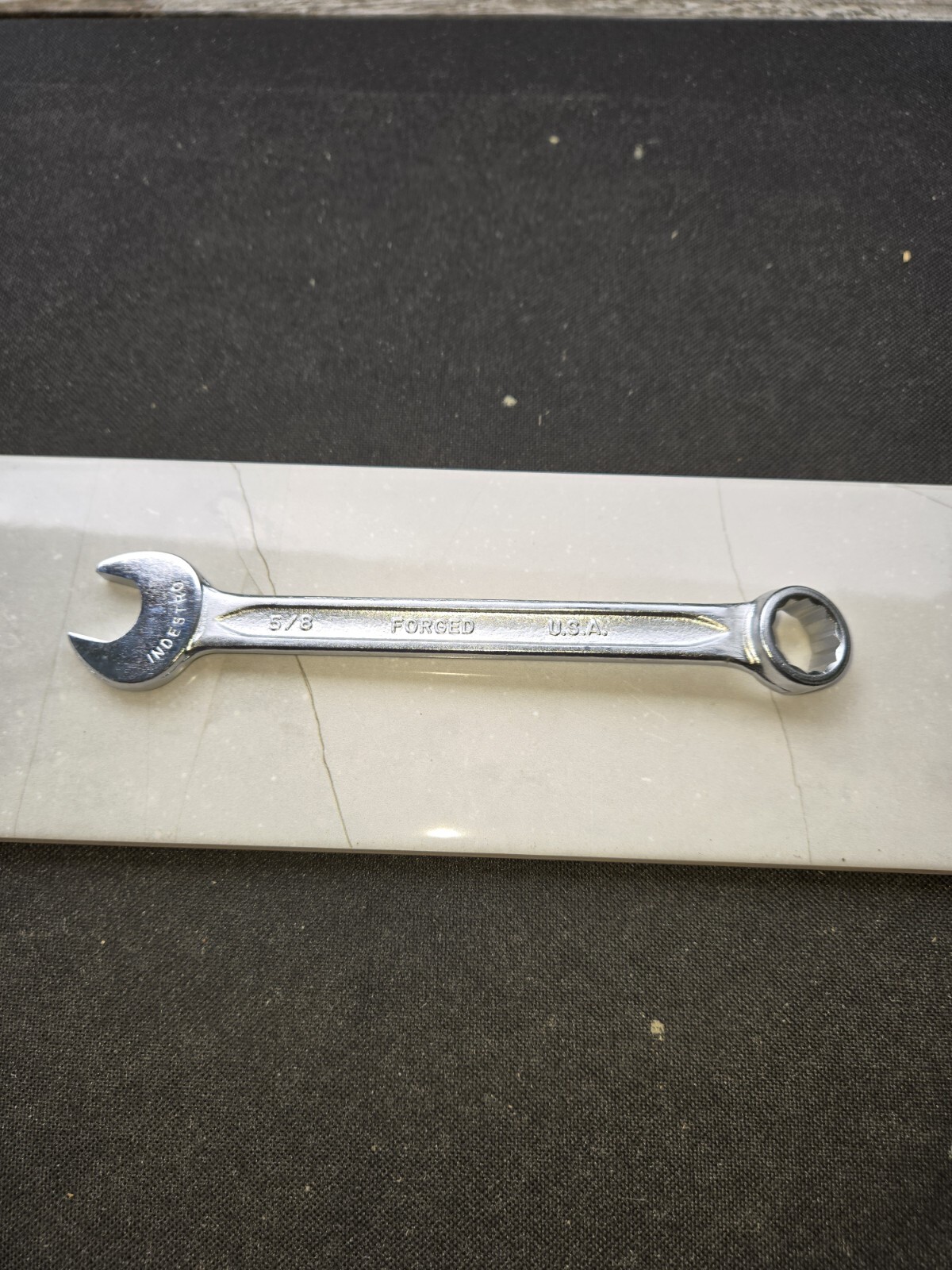 Indestro Model 1075 5/8” Open & Boxed End Combination Wrench 12 Point Box End