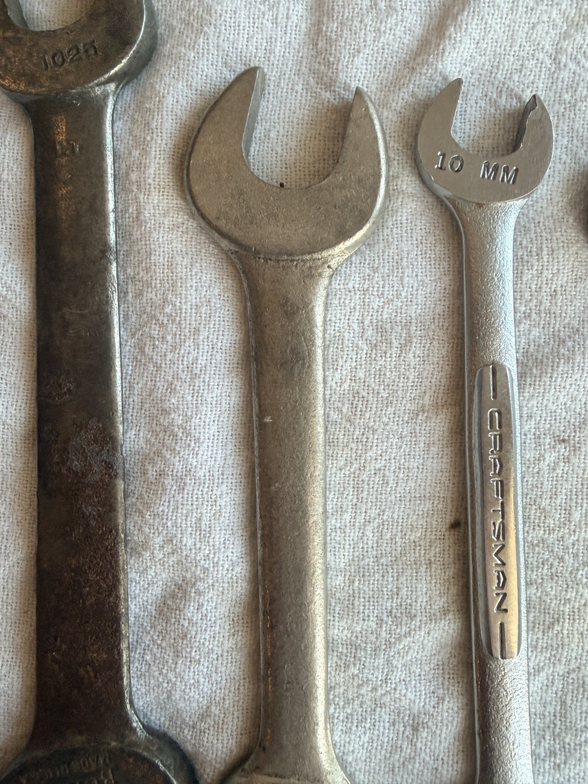 Vintage Lot of 15 Various Sizes and Brands Double Open Ended Wrenches USED