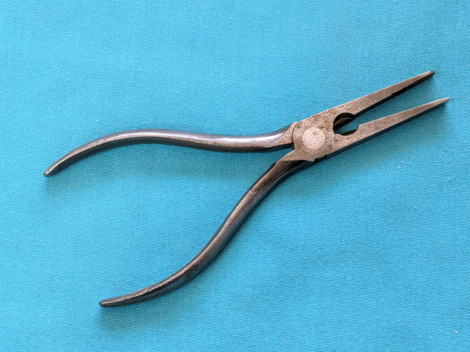 Rare Vintage BERNARD 7″ Forged Duck Bill Pliers w/Side Cutters