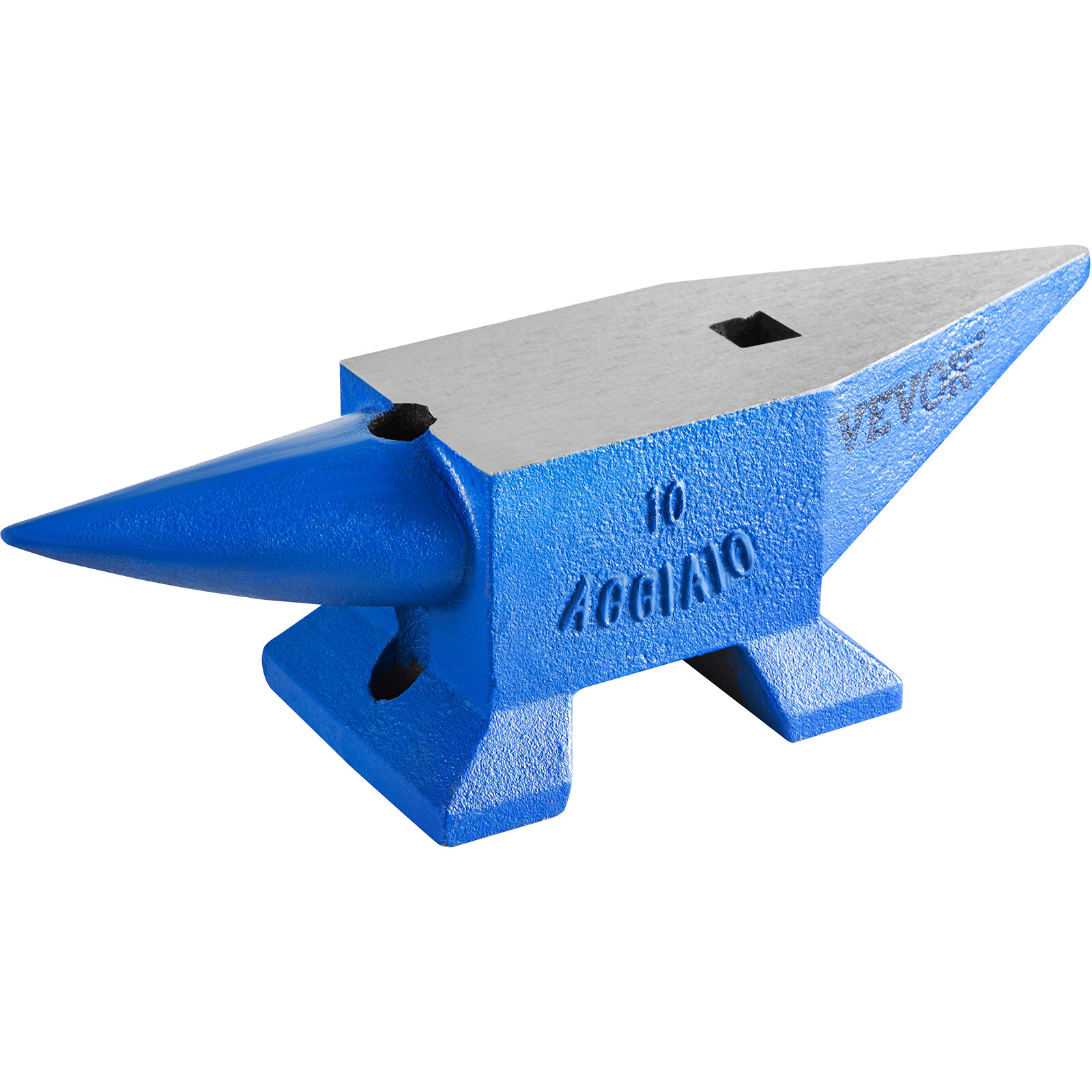 VEVOR 10kg Anvil Blacksmith Steel Heat Treated Long Round Horn 22lb