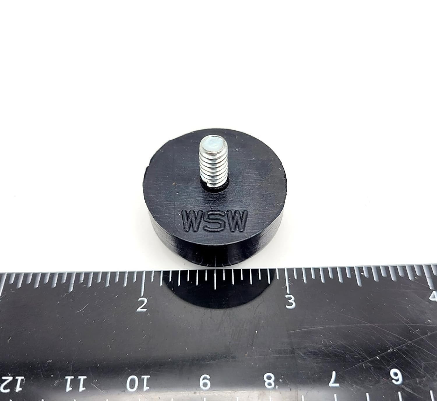 10-24 Thread Rubber Feet Bumpers 1″ Round Screw-in Equipment 1″, Black