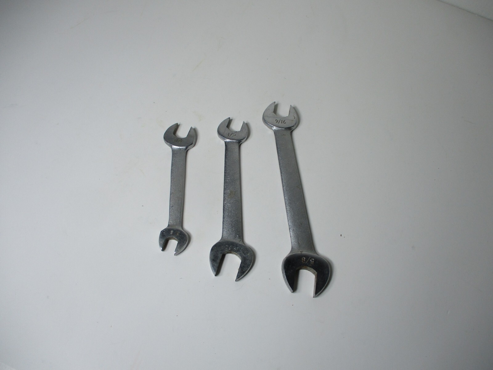 LOT OF 3 FAIRALLOY OPEN END WRENCHES FAIRMONT 5/8 X 9/16 1/2 X 19/32 1/2 X 3/8