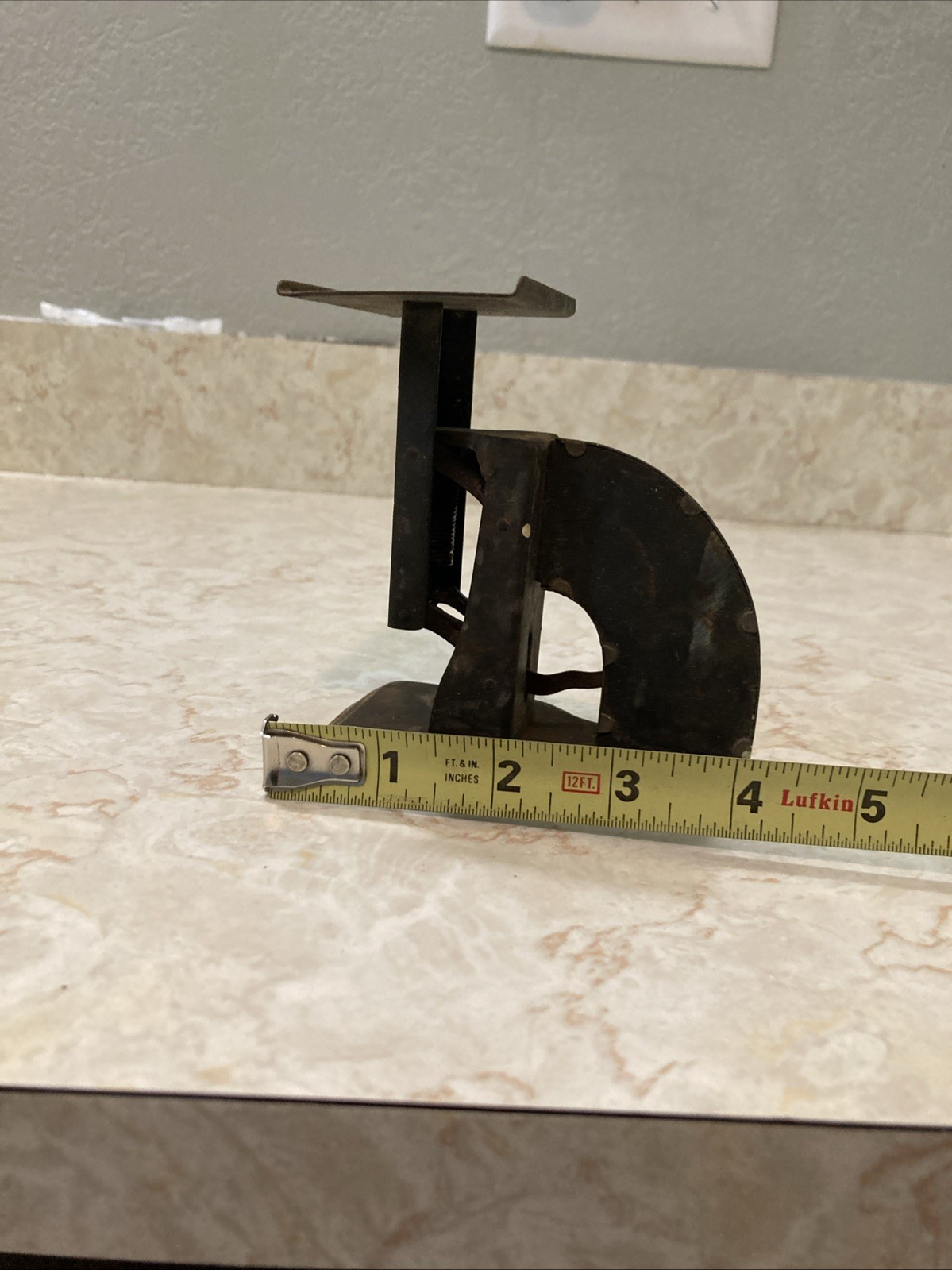 Vintage “The Gem Postal Scale” Early 1900’s Tin Balance Mail Scale Up To 1 Lb.