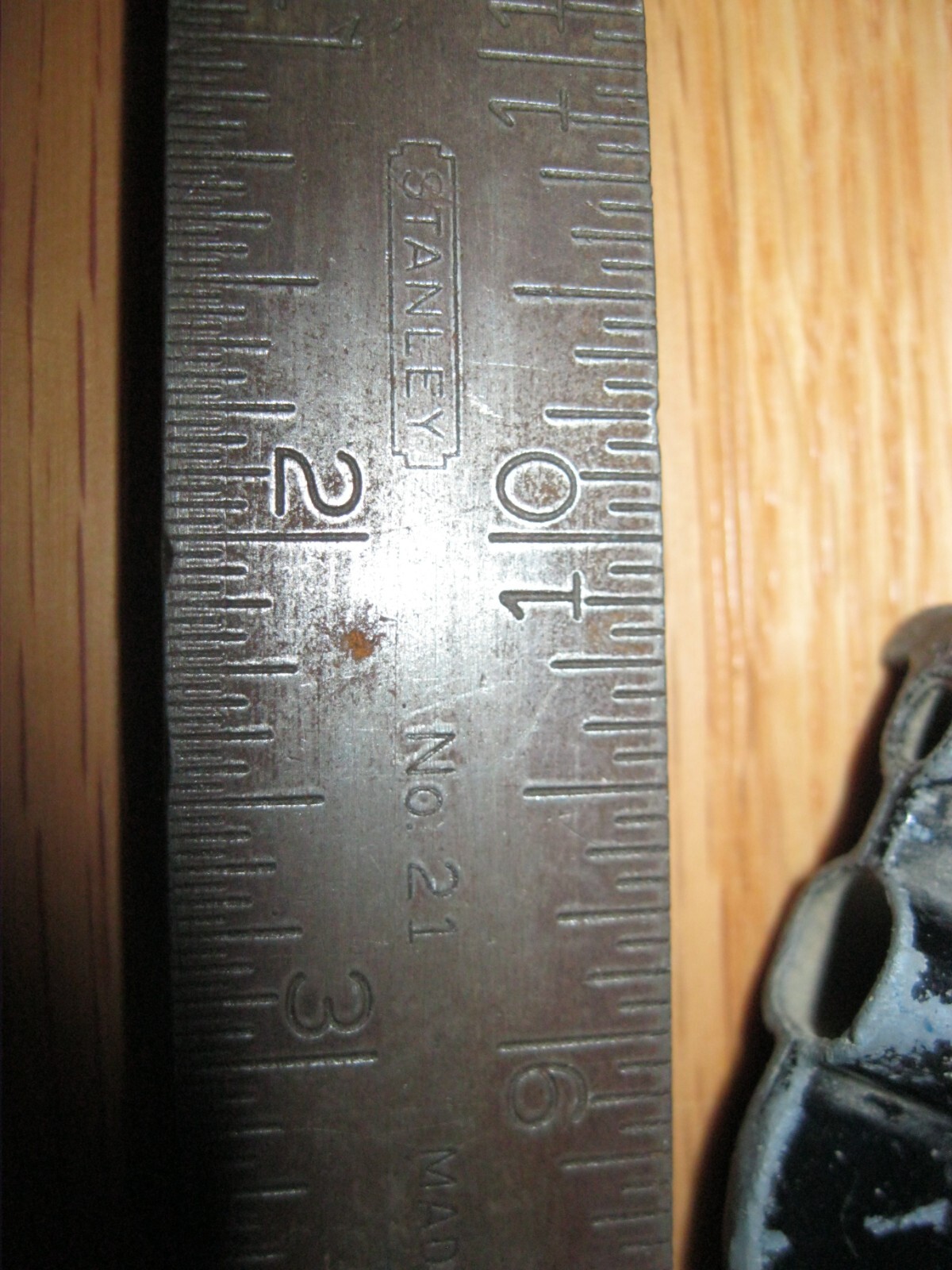 Vintage STANLEY NO 21 12 inch hardened Combination Square Rule/ free handle