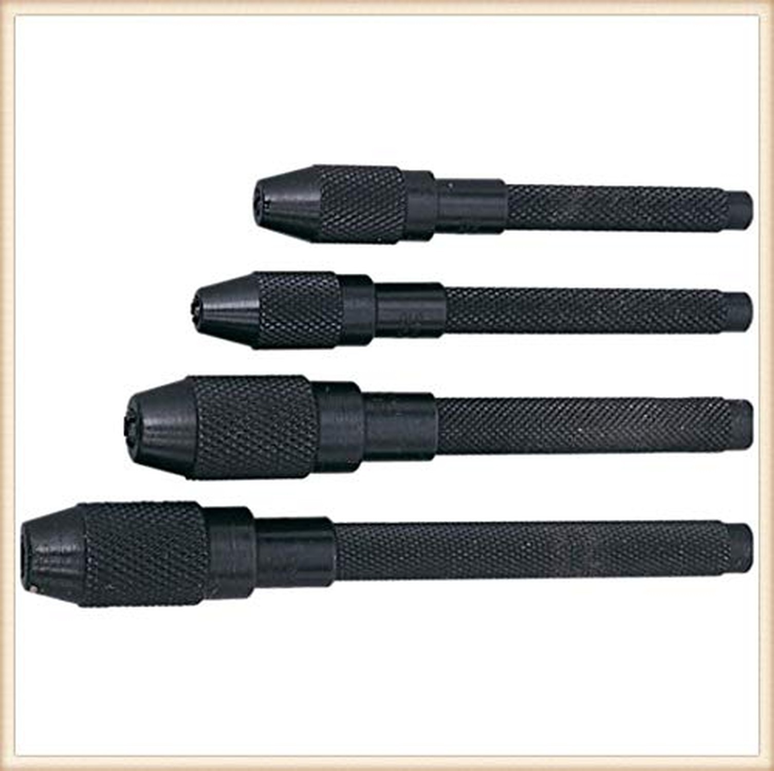 AI – Pin Vise Set, 4 Piece – Size 0 to 4.8mm – Set