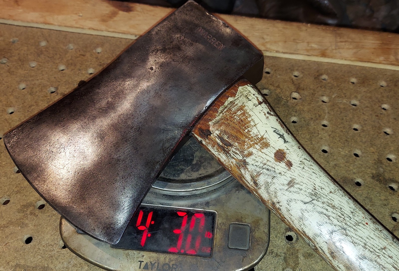 Vintage Warren Miners’ Axe Original Handle