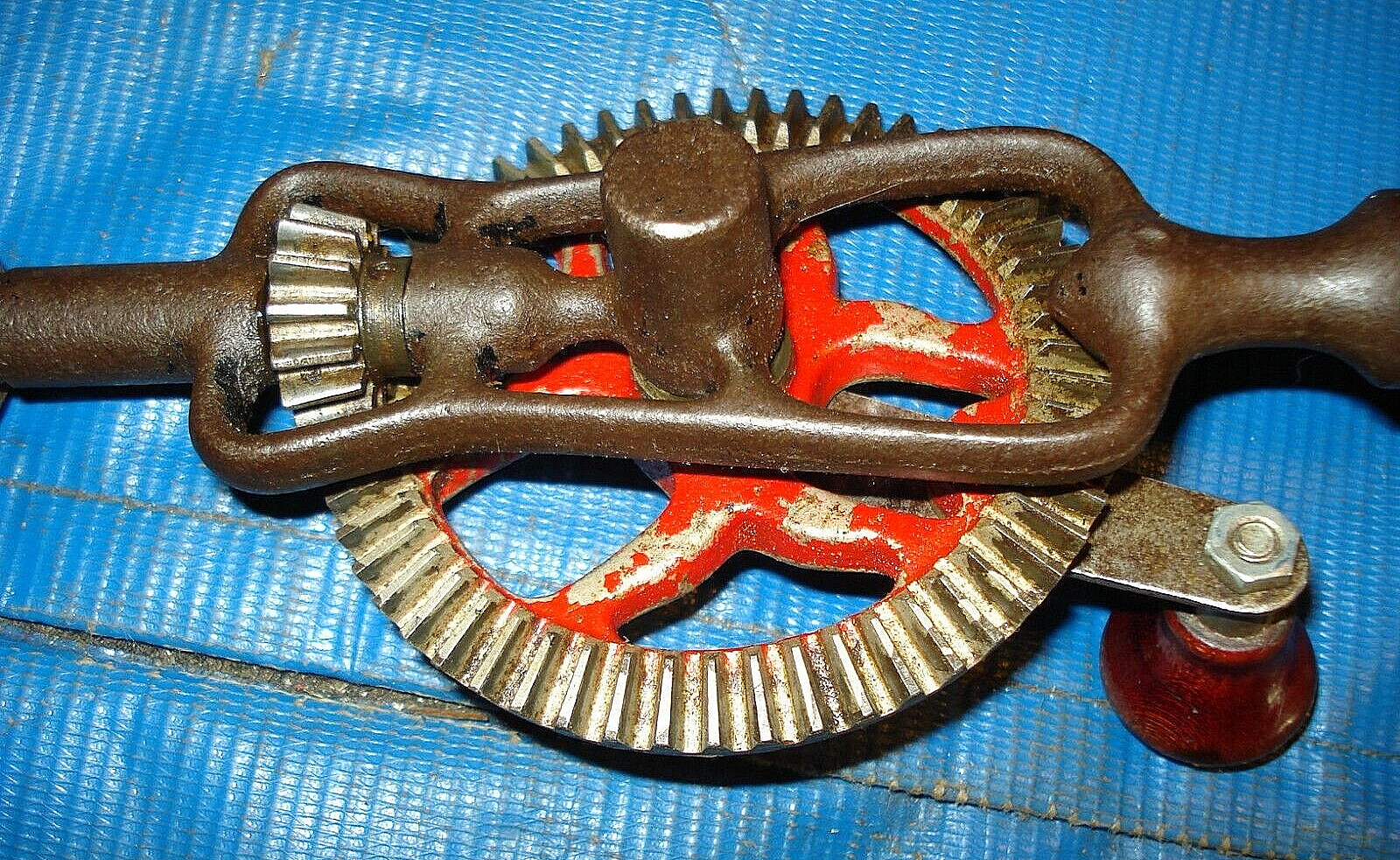 Vntgage Red Head Mfg. Co. N.Y. #110 Eggbeater Drill,W/Screw Cap & Keyless Chuck