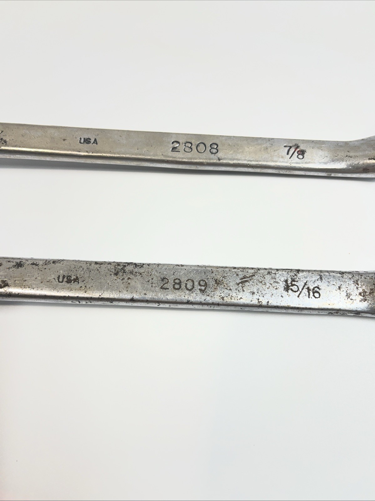 2- Bonney 2809 2809 15/16″ x 7/8″ 3/4 X 7/8 Offset Box End Wrench Lot