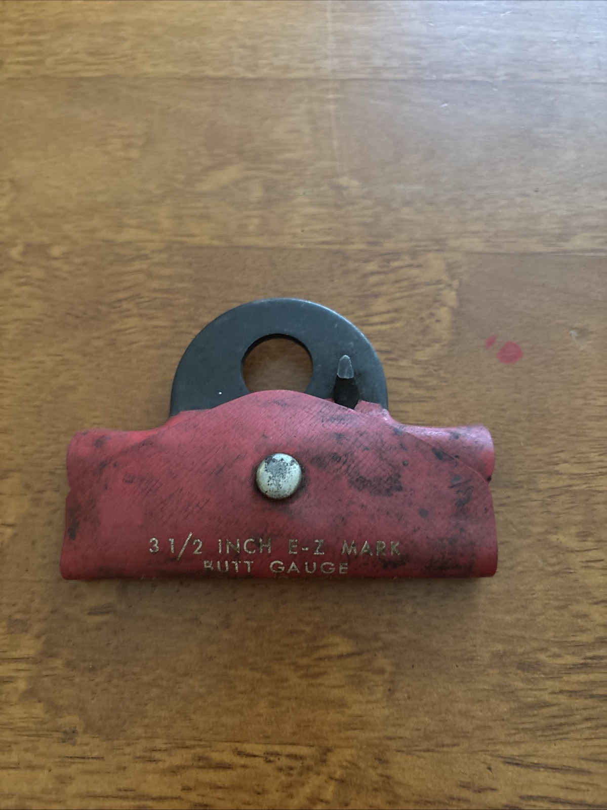 Antique Vintage E-Z MARK BUTT GAUGE 3-1/2 With Case Los Angeles CA