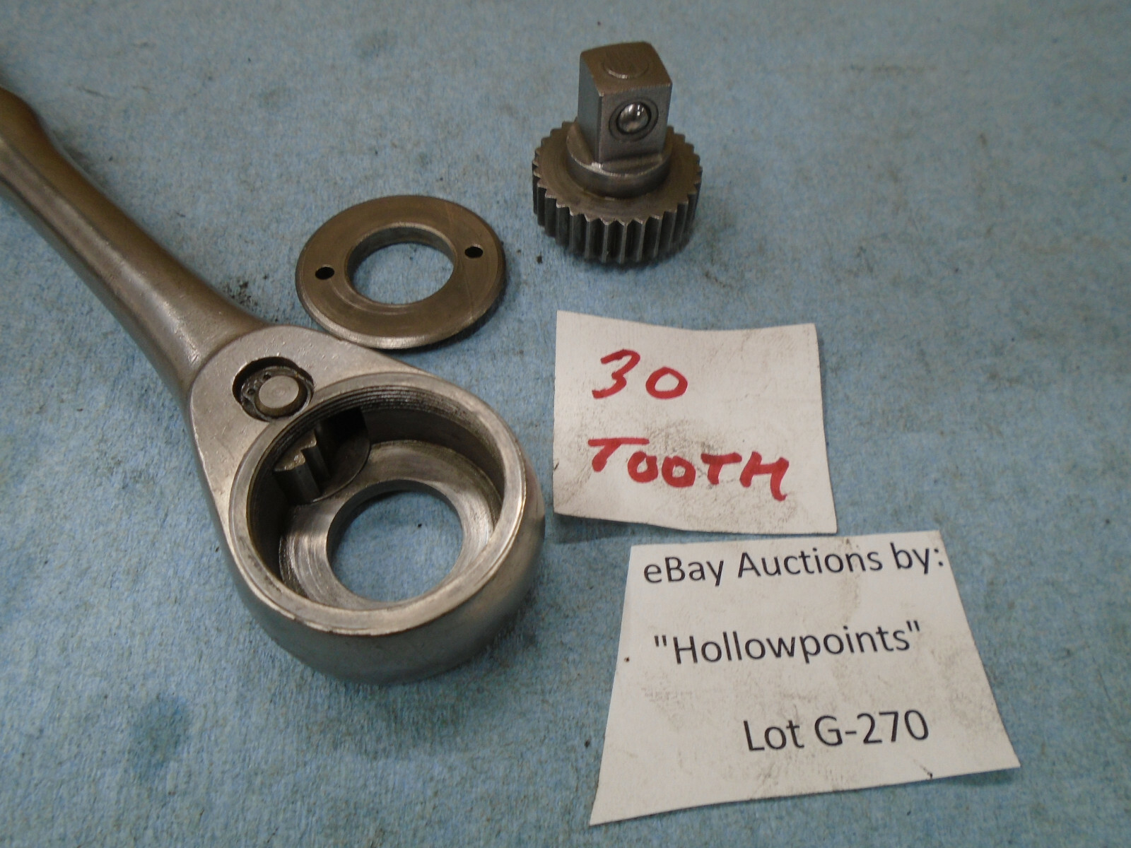 Cornwell vintage SR-50 Ratchet 1/2″ Drive Circa 1955 ON 30 Tooth Gear G270