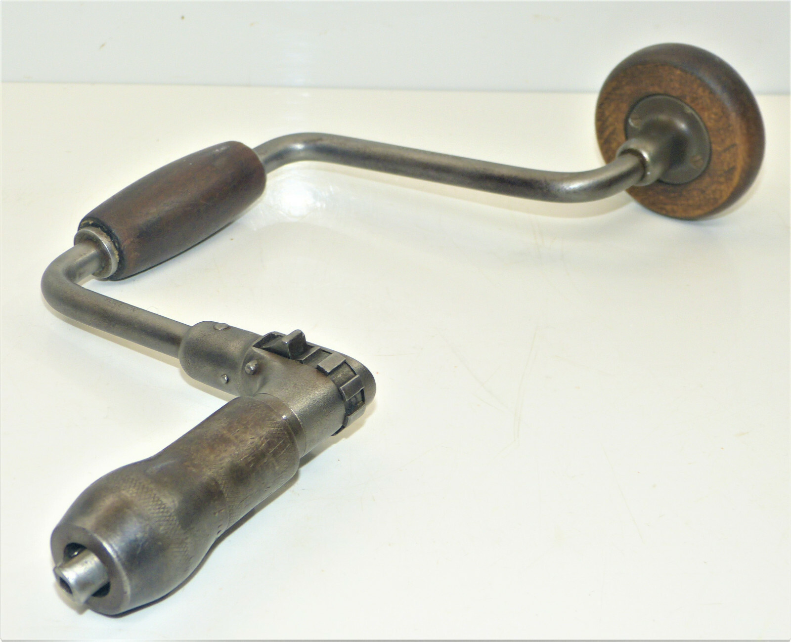 Vintage 10” John S Fray Co No 1105 Reversible Ratcheting Brace Drill INV14450