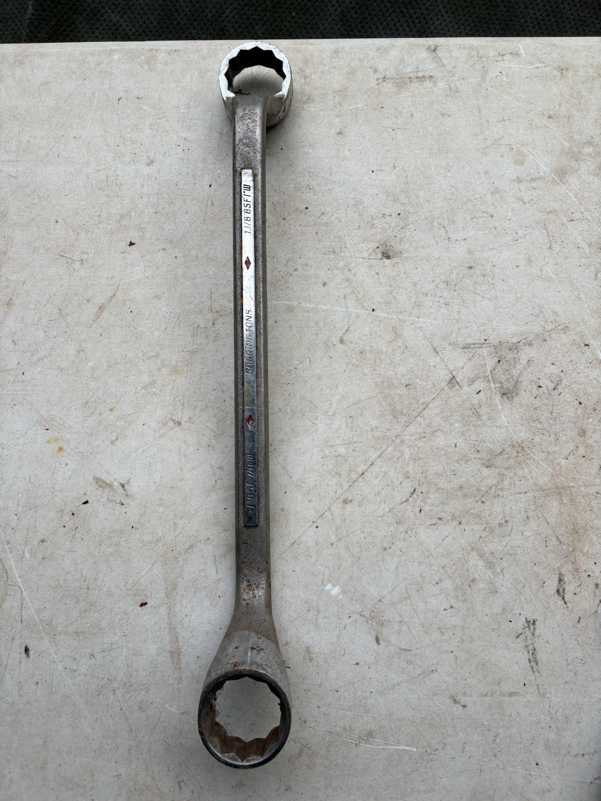Garringtons Red Diamond Ring Spanner 1” X 7/8 W Whitworth