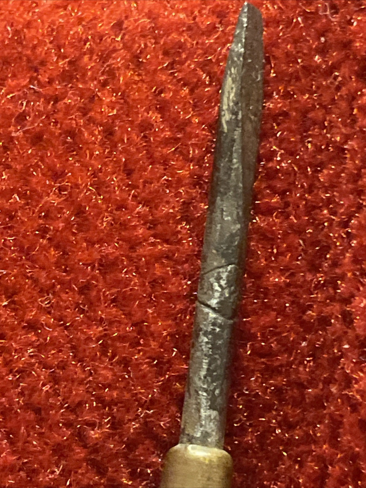 Antique Mayhew Monarch No. 808 MINI Flathead Screwdriver Wood Beehive Handle