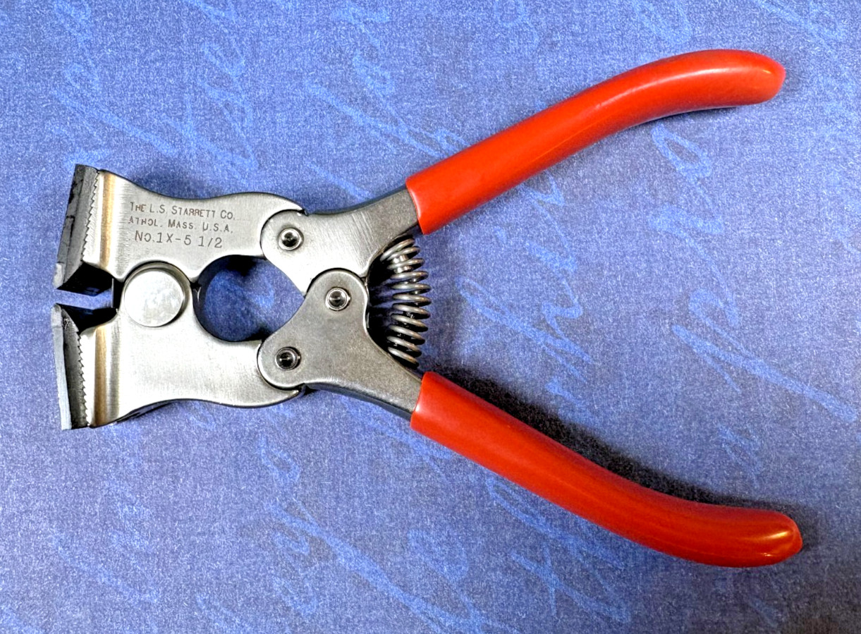 STARRETT 1X-5 1/2 ADJUSTABLE JAW CUT NIPPER ~ U.S.A.