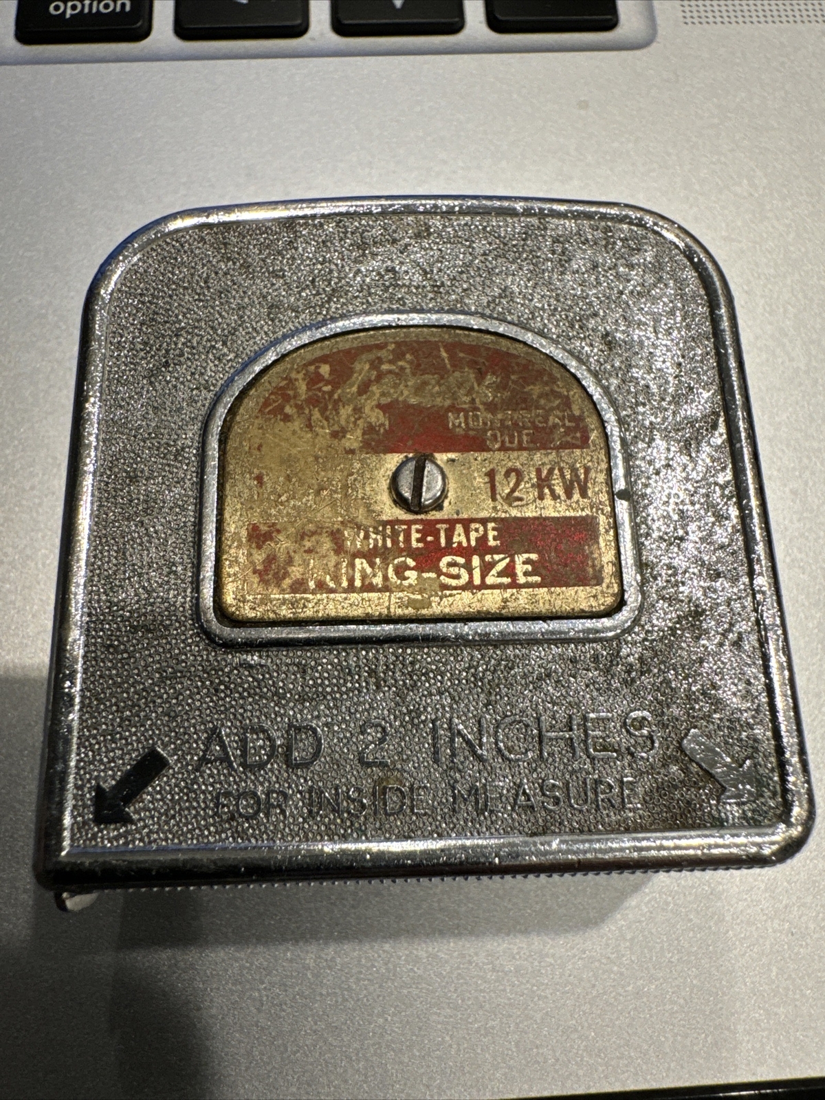 EVANS WHITE-TAPE MEASURE 12 KW KING-SIZE ELIZABETH NJ COLLECTABLE USA Montreal