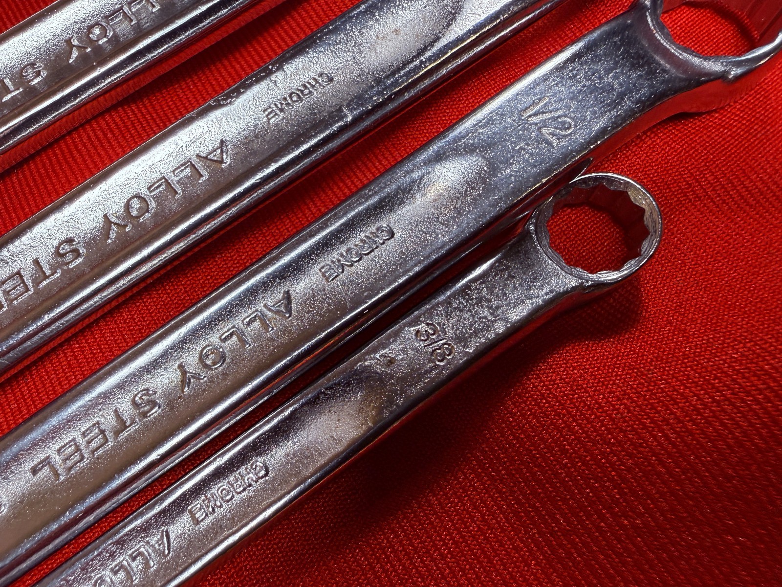 NOS 7 pc Vintage Stahlwille SAE Box End Wrench Set 23 Corona Series 3/8 to1-1/4″
