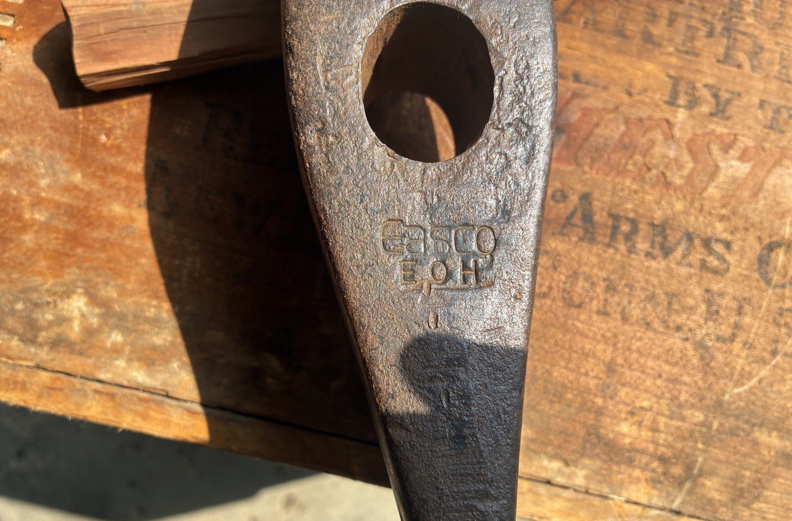 VTG EASCO USA 6 LB Splitting Maul Axe Head ONLY DROP FORGED HEAT TREATED