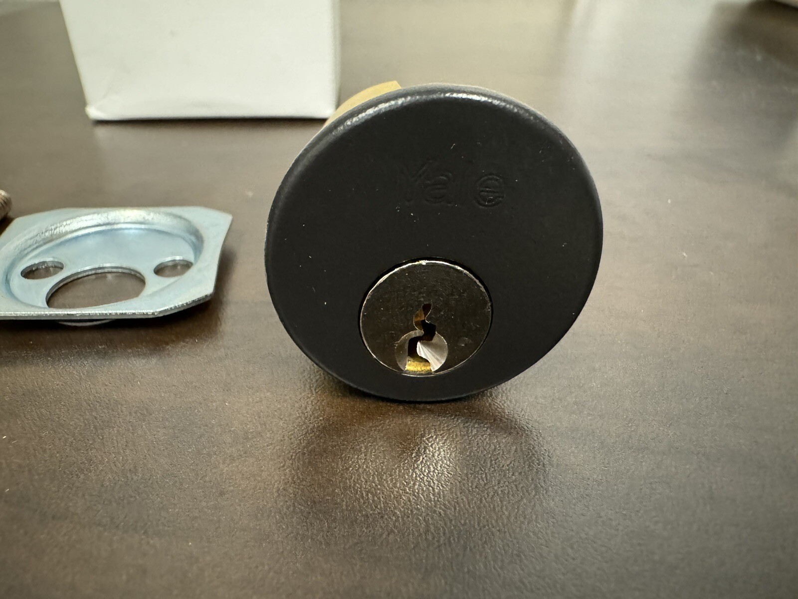 Set of 5 Yale Fixed Core Mortise Cylinders With 2 Keys ~keyed Alike