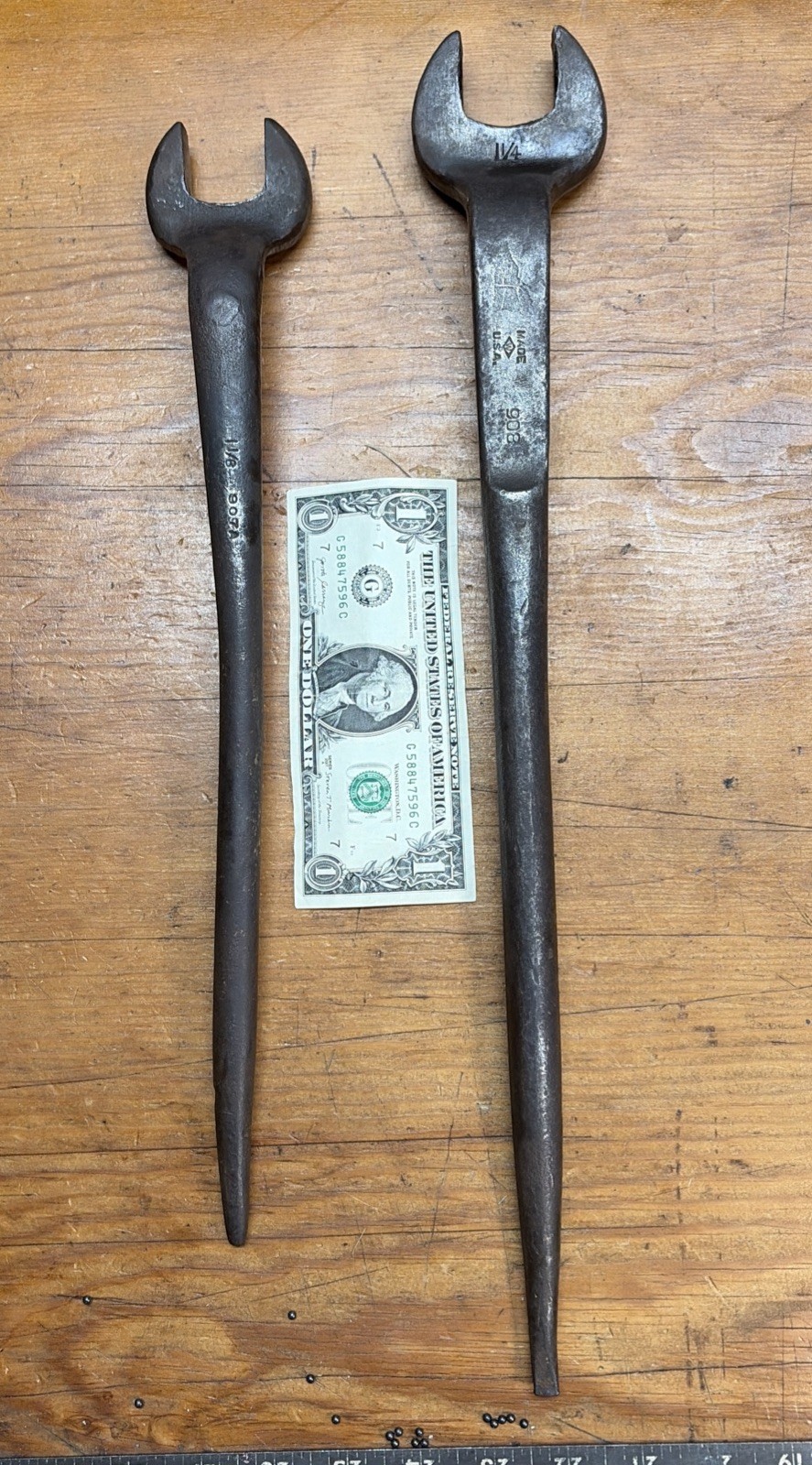 16” ARMSTRONG 907A 1-1/8” Rat Tail Spud Wrench Iron Workers Tool VINTAGE 🇺🇸