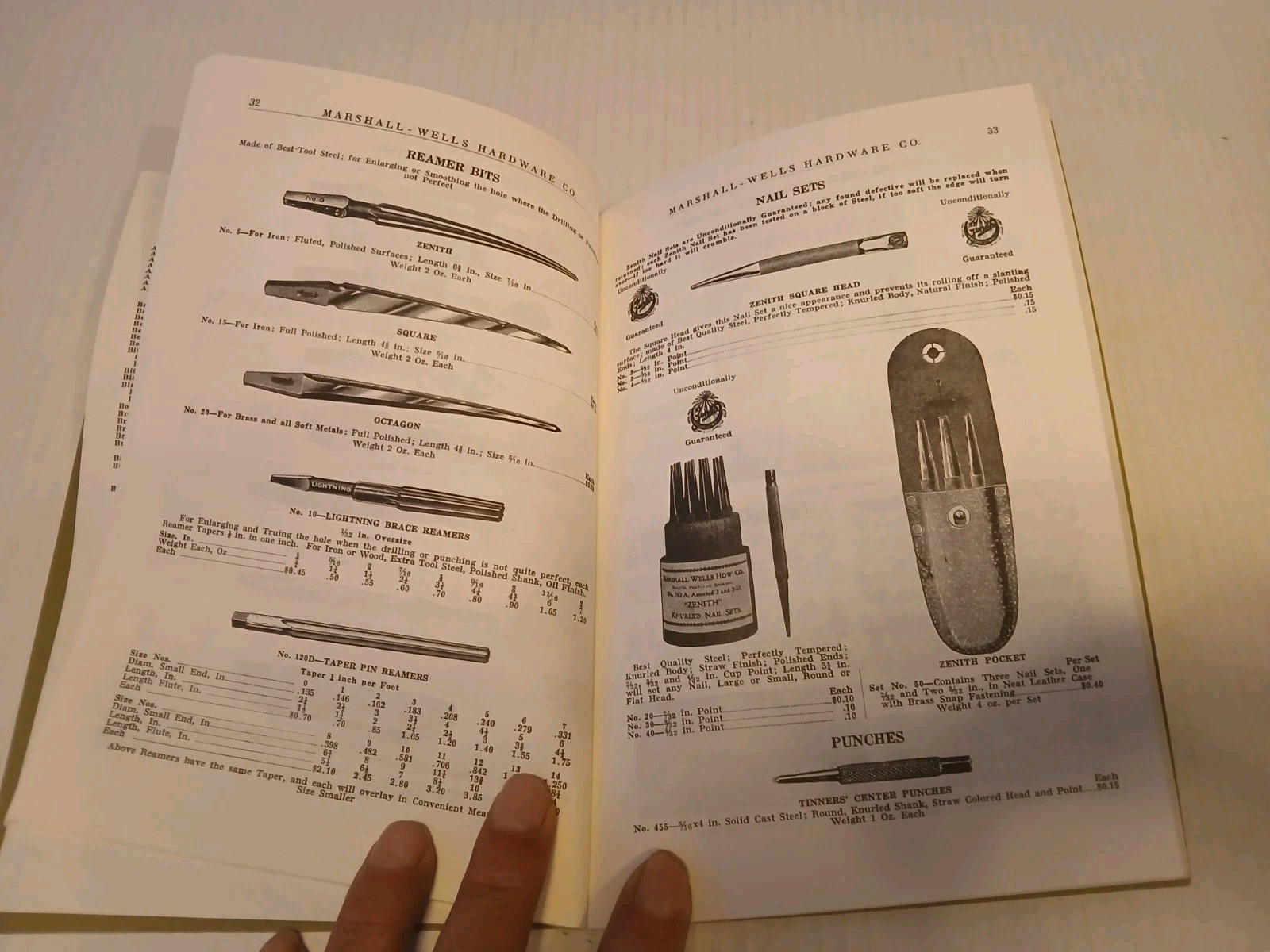 Zenith Tools and Cutlery Marshall-Wells Hdwe. Co. Catalog Facsimile