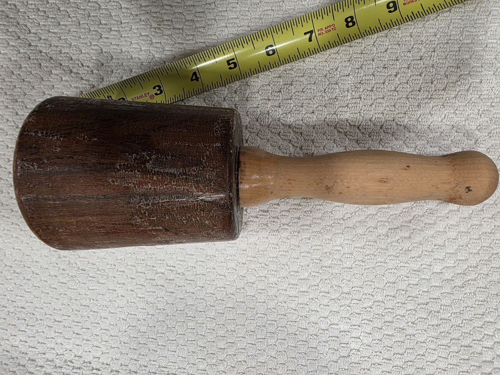 Wooden Mallet For Wood Carving Or Wood Working 9.5 Inch By 3.25 In. 25 Oz.