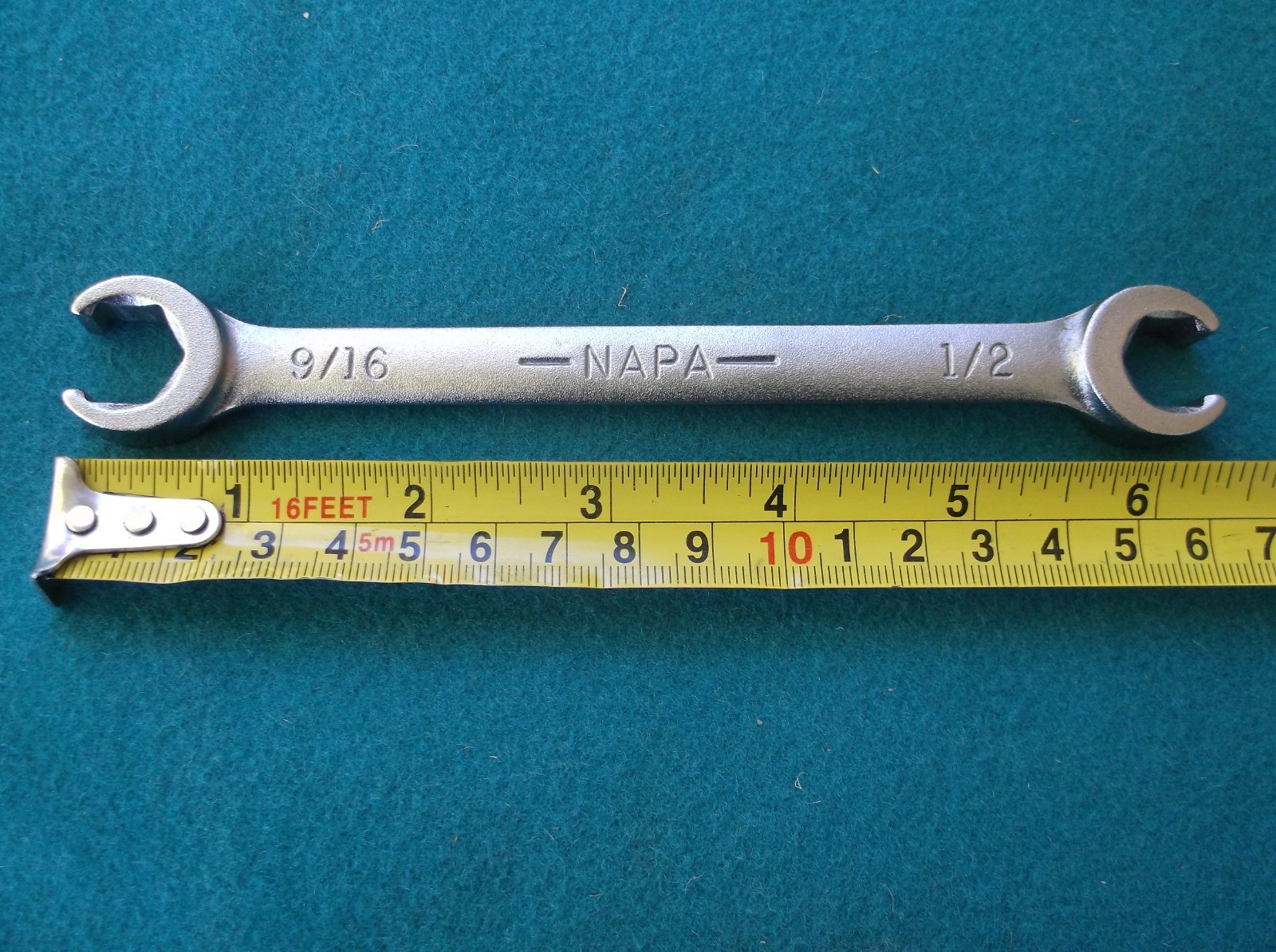 Vintage NAPA Flare Nut Combination Wrench 1/2” X 9/16” Made in USA NDF 552