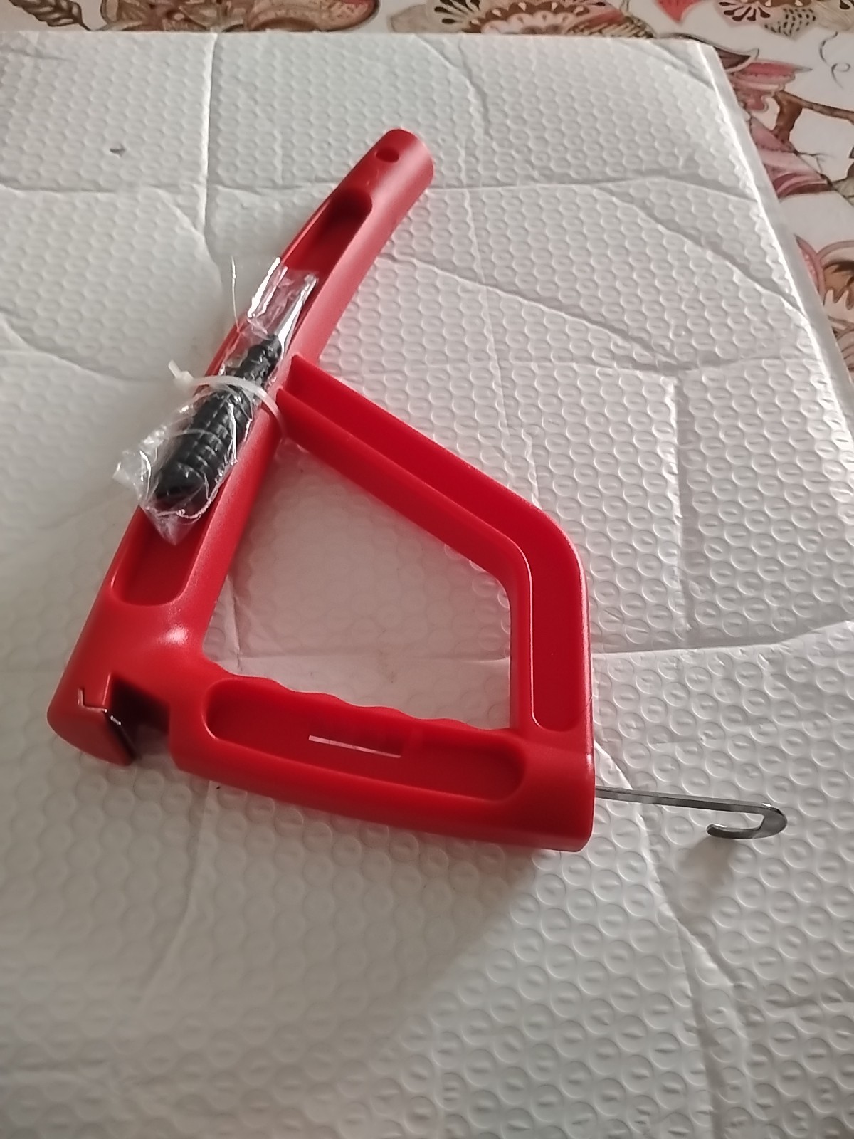 Red Helping Hand Lift Carry Heavy Objects Handle Hook Hang Plastic Metal Blade
