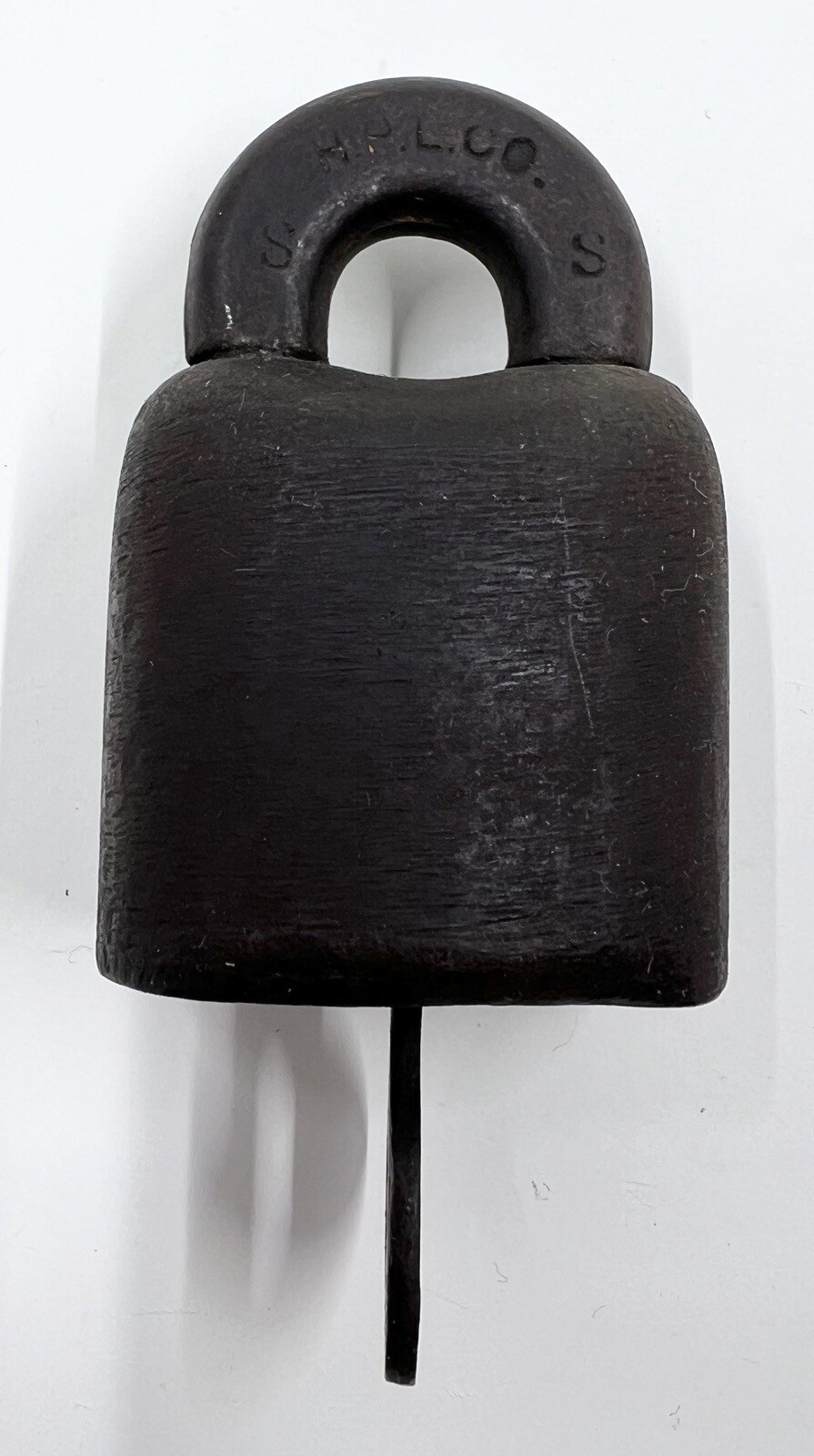 Vintage JHW Climax Co Scandinavian Style Padlock Lock w/Key Cast Iron Works