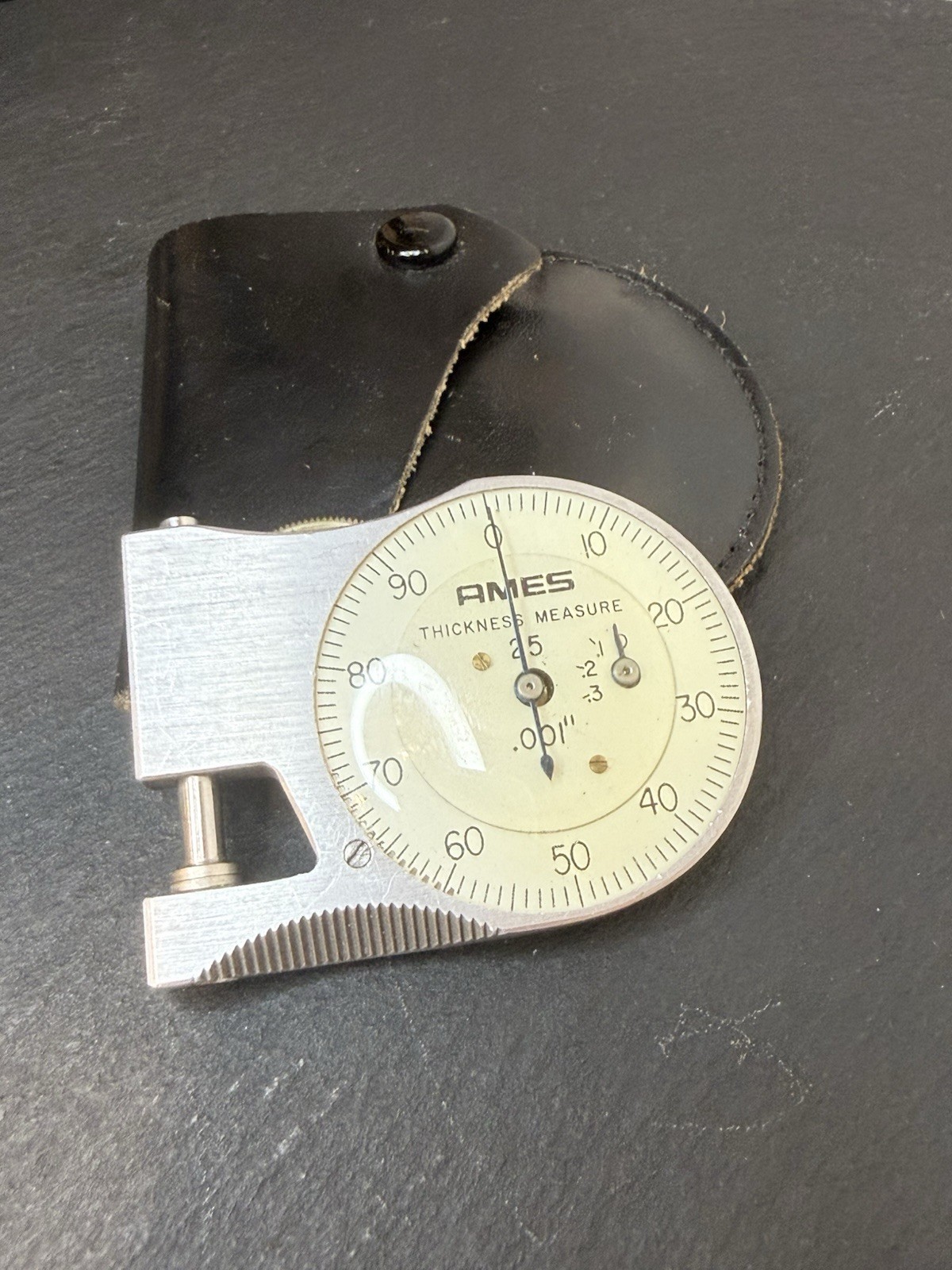 Ames Pocket Thickness Gauge Measure, Model #25, .001” Increments, Original Box
