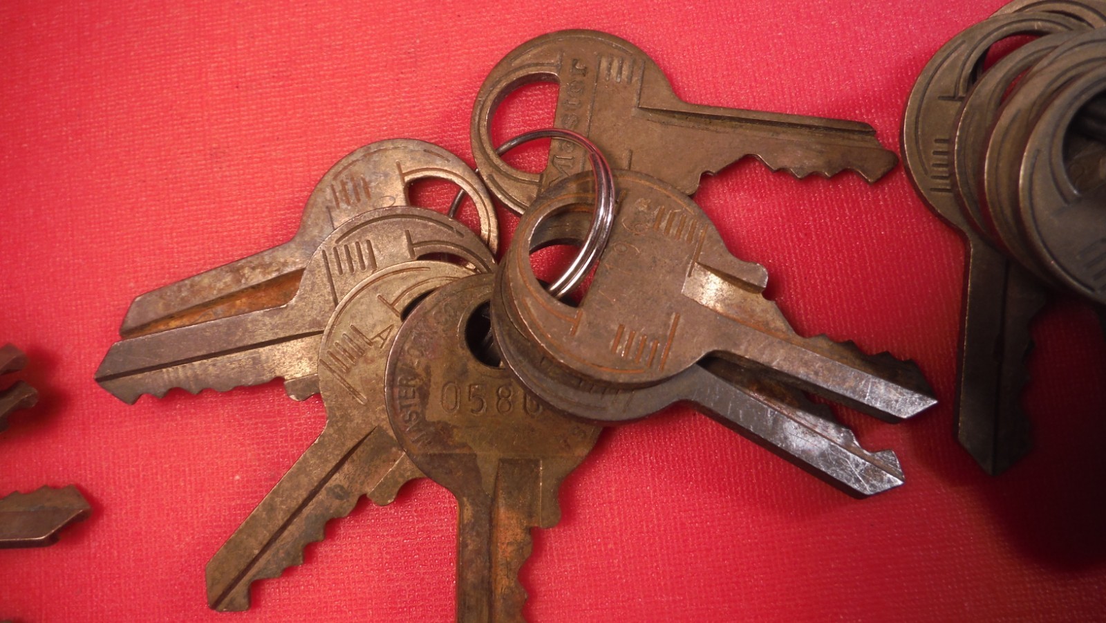 ES38 Master Lock Keys Most Numbered LOT of 75 MASTER LOCK KEY LOT of 75