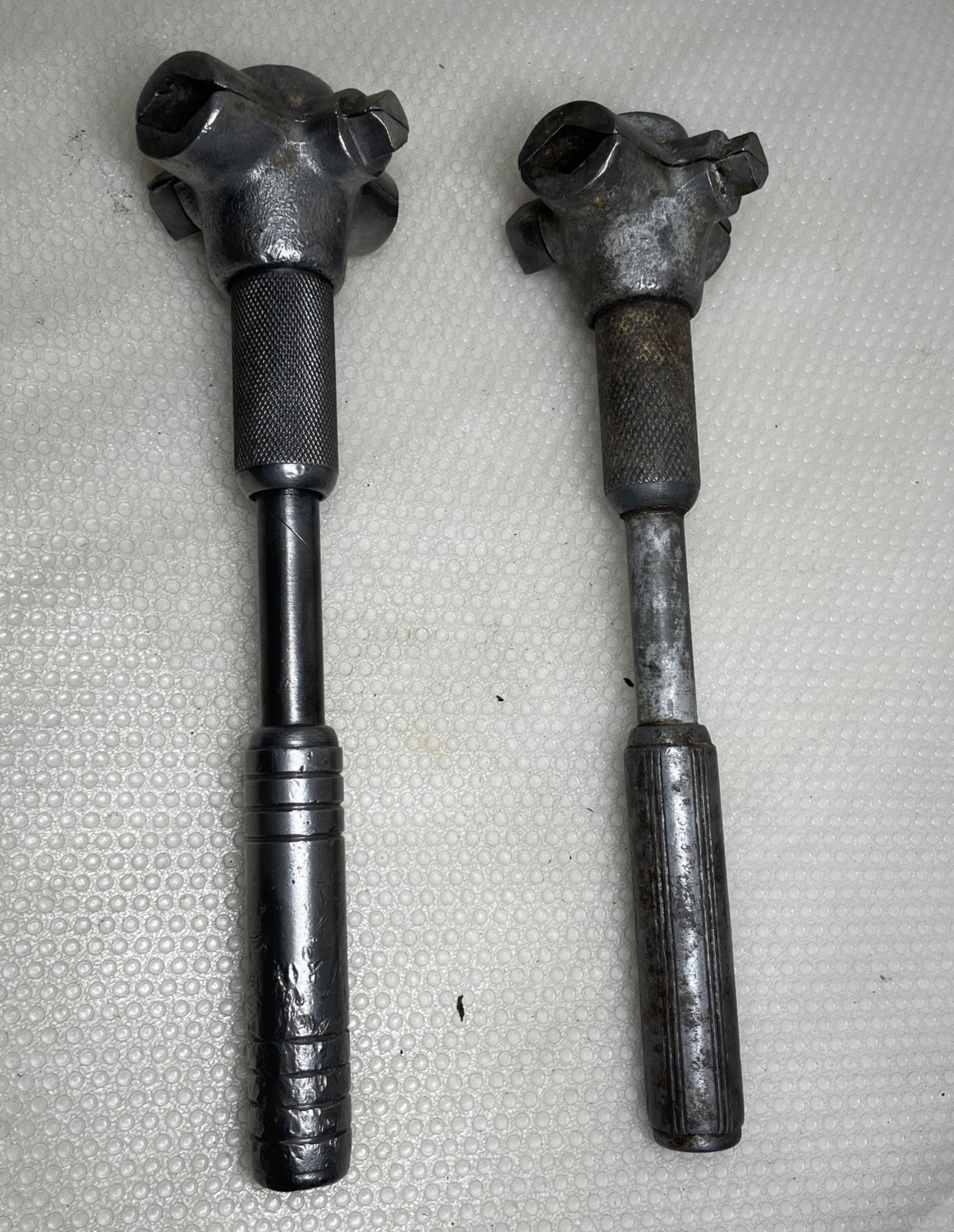 Lot of 2 Vintage 1940s Blackhawk 151 Adjustable Spark Auto Wrench 4 Sided