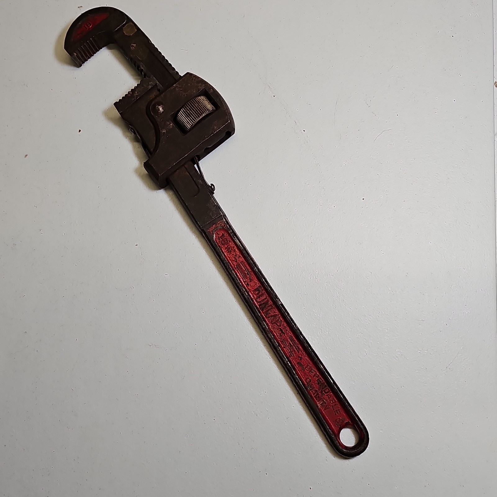 Vintage Dunlap 18” pipe wrench USA Made Quality Plumbing Tool