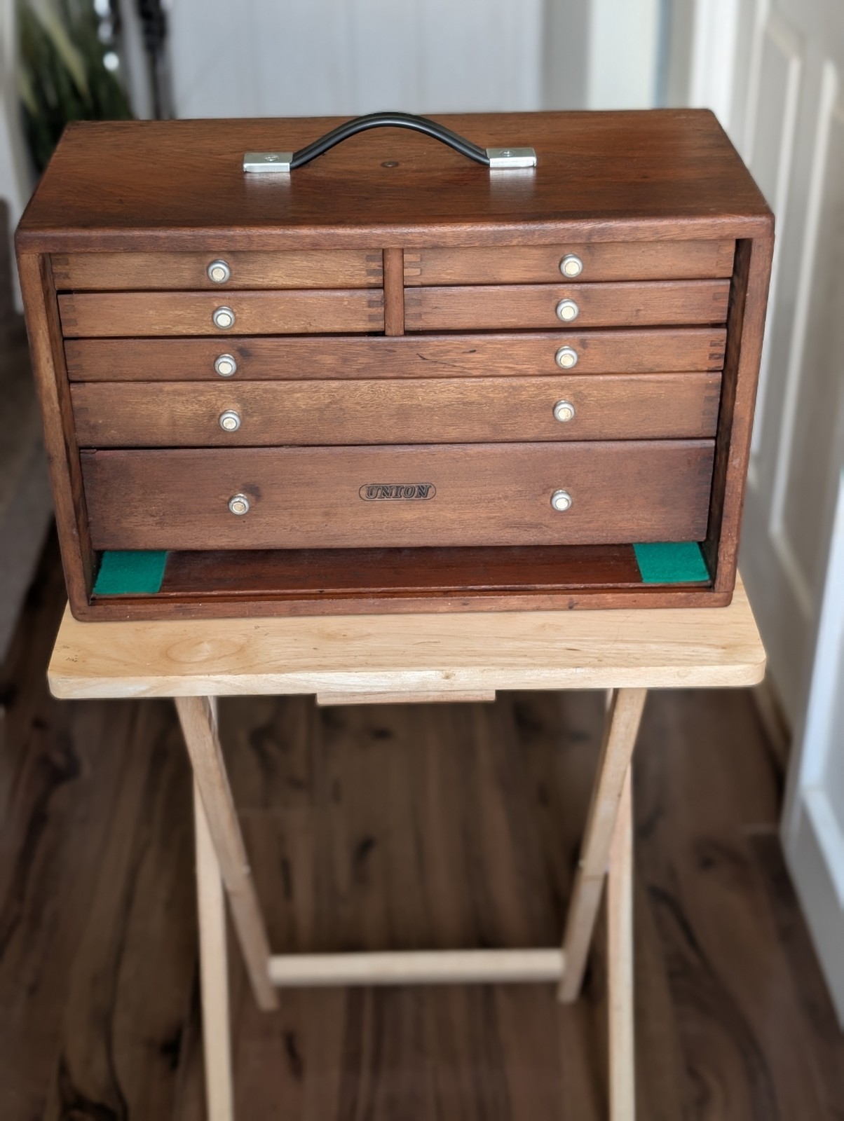 Union Engineers 7 Drawer Vintage Tool Makers Cabinet