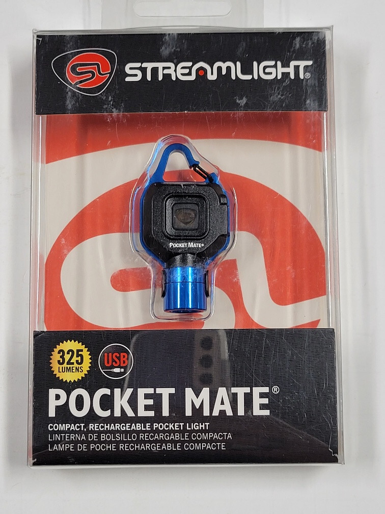 73302 STREAMLIGHT POCKET MATE® USB 325 LUMEN POCKET LIGHT – BLUE – BRAND NEW