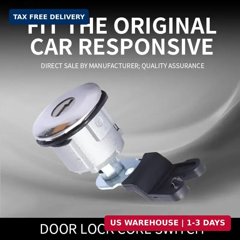 Door Lock Cylinder with Key, for Ford E150 E250E350 E450 E550 F150 F250 F350 Exp