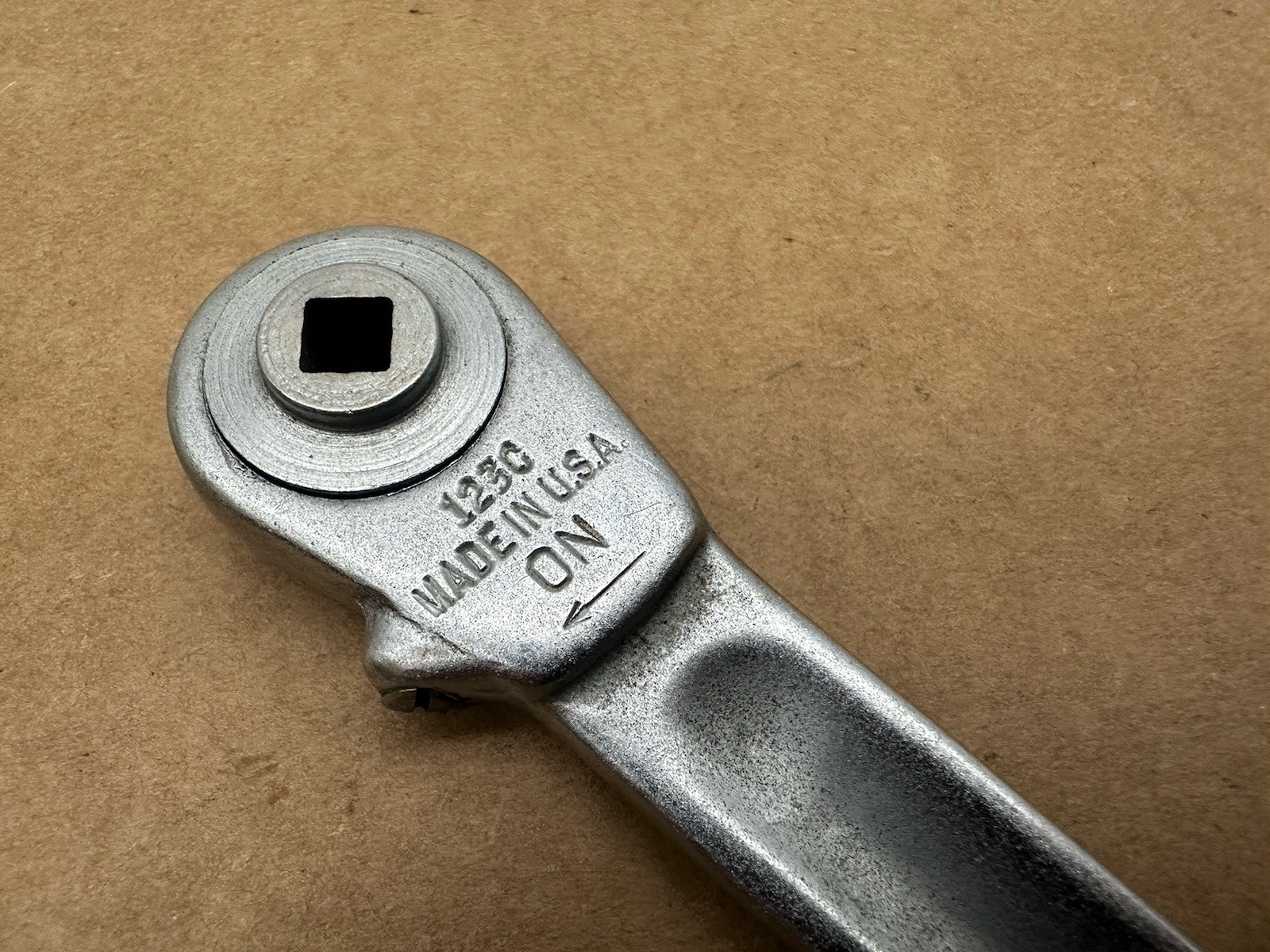 Vintage Imperial Brass 123 C Refrigeration Ratcheting Wrench 1/4″ Drive USA Tool