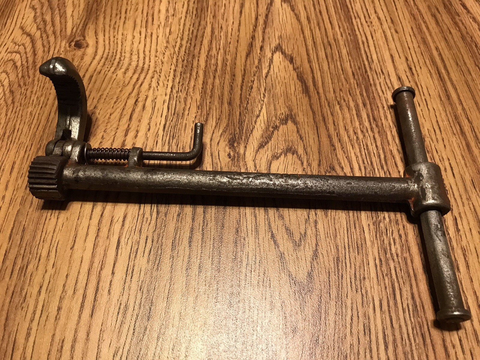Vintage 8” T-handle Self Adjustable Basin Wrench – By Andree Wrench