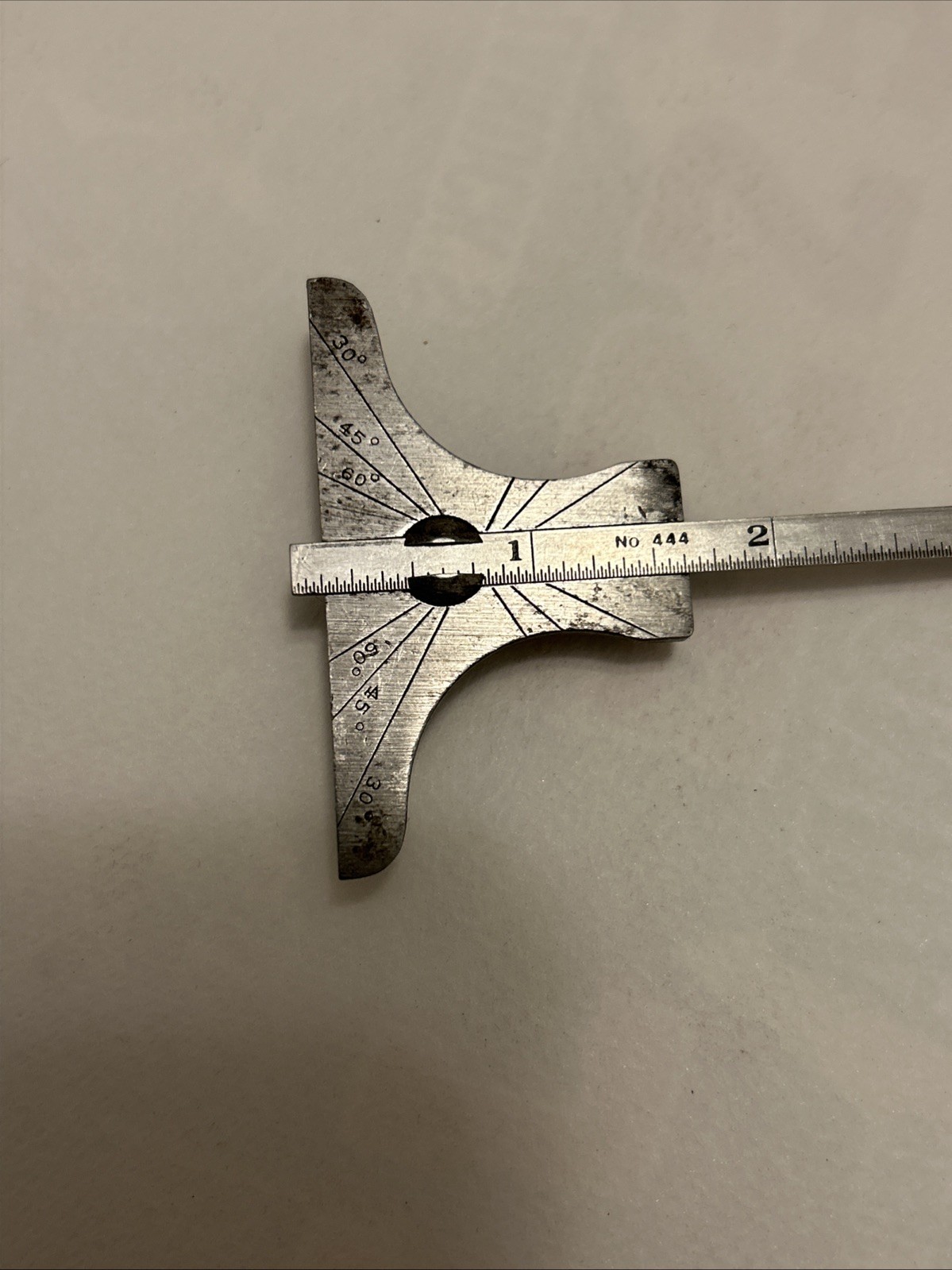 Vintage General Tools No.444 6” Depth & Angle Gauge