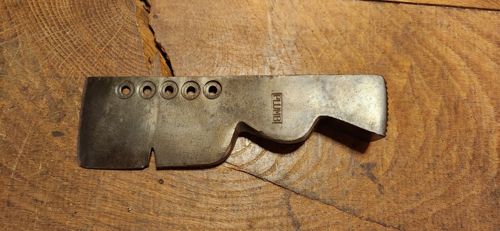 Vintage Plumb Shingling Roofing Lathing Hatchet Head, 1lb-oz, 6-3/4″ Long, VGC