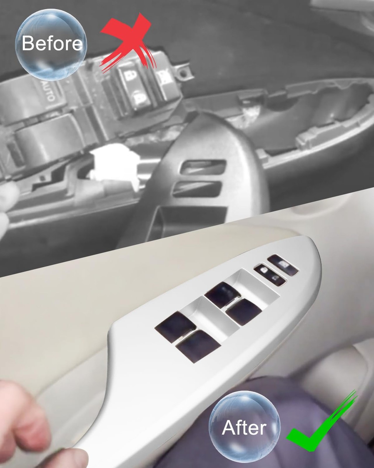 Master Power Window Switch Cover Bezel Fit for Toyota Corolla 2009 2010 2011 …