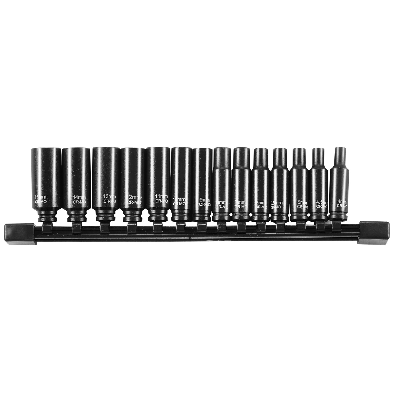 Impact Sockets Set 14pcs 6-Point 1/4″ Drive Bit Ratchet Tool Kit Case